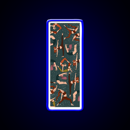 Yoga Girls Pattern Yoga Manuscript Yoga Led Neon Sign Rgb Color - Shineneon