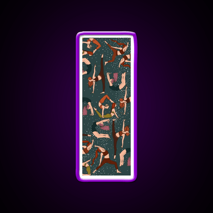 Yoga Girls Pattern Yoga Manuscript Yoga Led Neon Sign Rgb Color - Shineneon