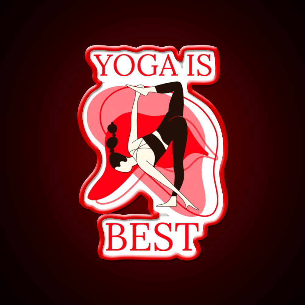 Yoga Is Best Yoga Led Neon Sign For Wellness Space Rgb Color - Shineneon
