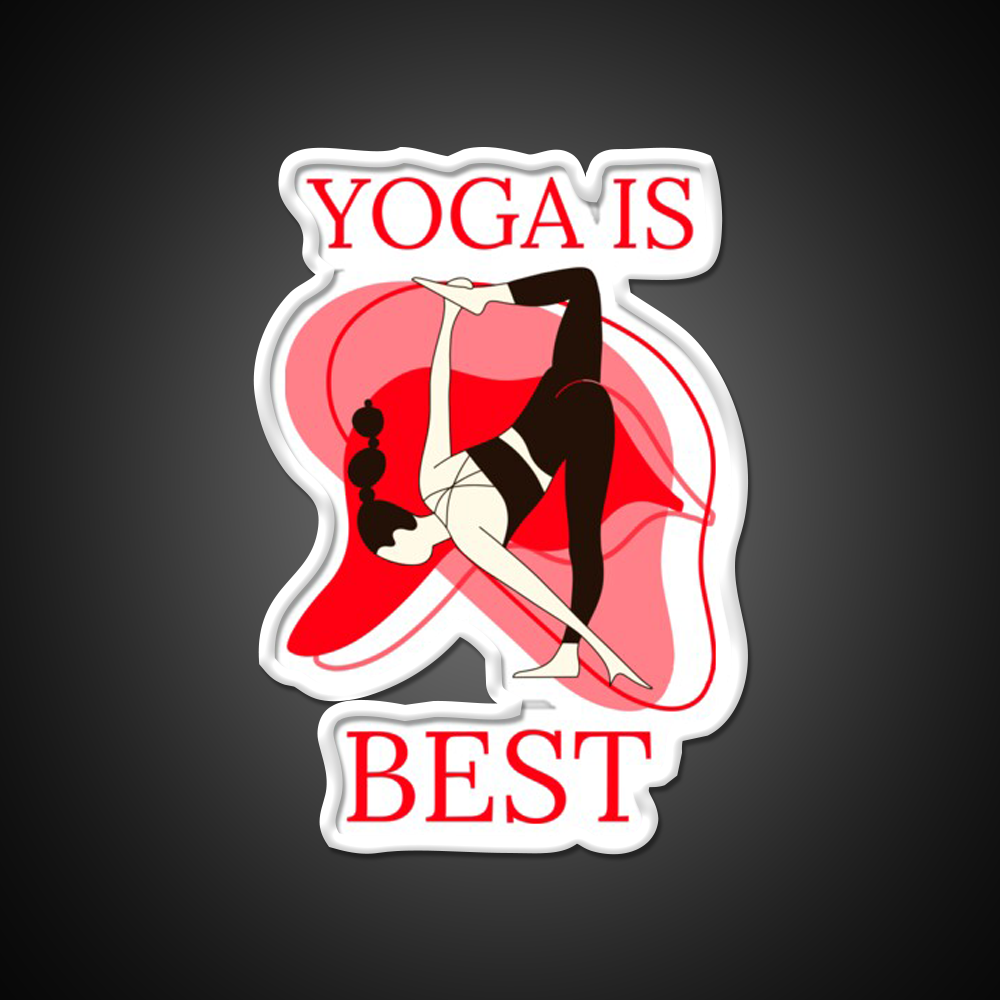 Yoga Is Best Yoga Led Neon Sign For Wellness Space Rgb Color