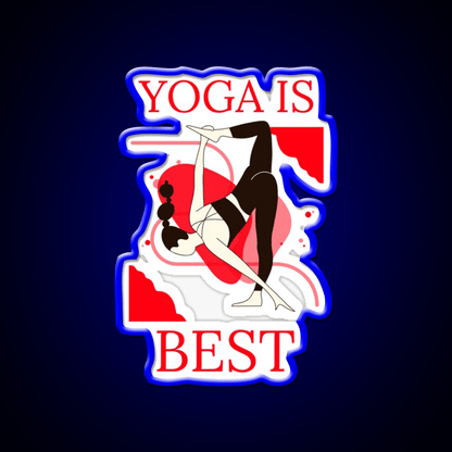 Yoga Is Best Yoga Led Neon Sign For Wellness Space Yoga Studio Rgb Color - Shineneon
