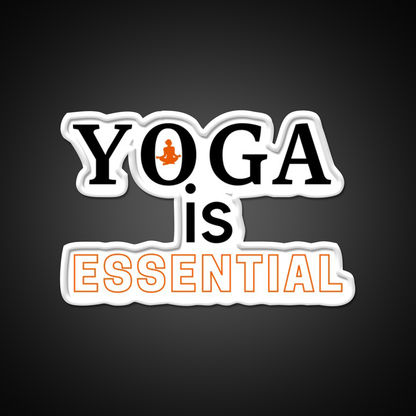 Yoga Is Essential Yoga Led Neon Sign For Wellness Space Rgb Color