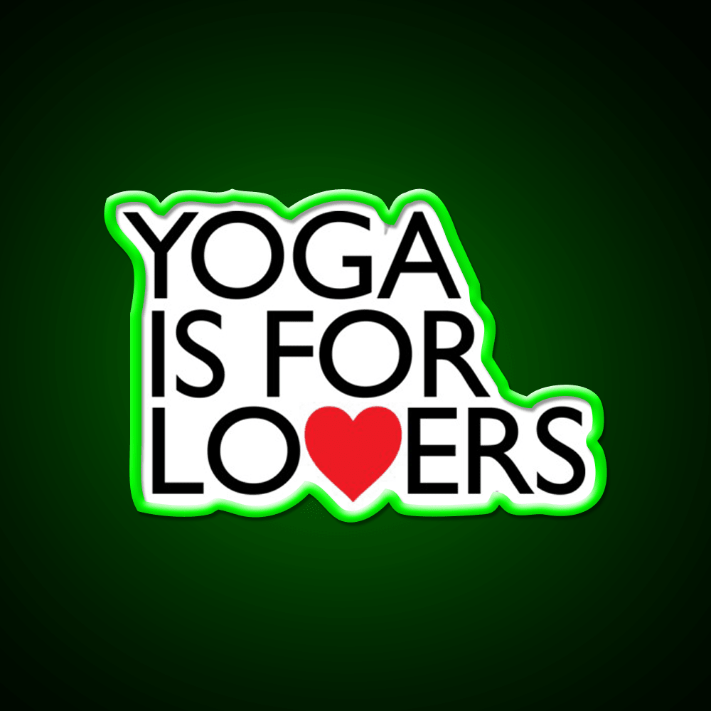 Yoga Is For Lovers Yoga Led Neon Sign For Wellness Space Rgb Color - Shineneon