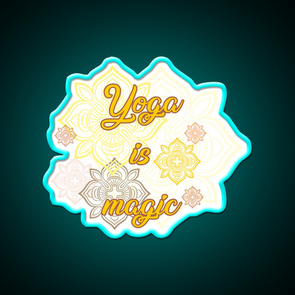 Yoga Is Magic Yoga Led Neon Sign For Wellness Space Rgb Color