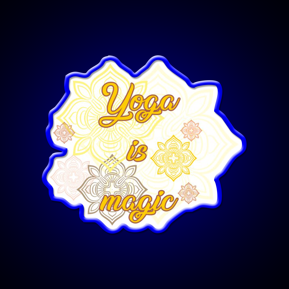 Yoga Is Magic Yoga Led Neon Sign For Wellness Space Rgb Color