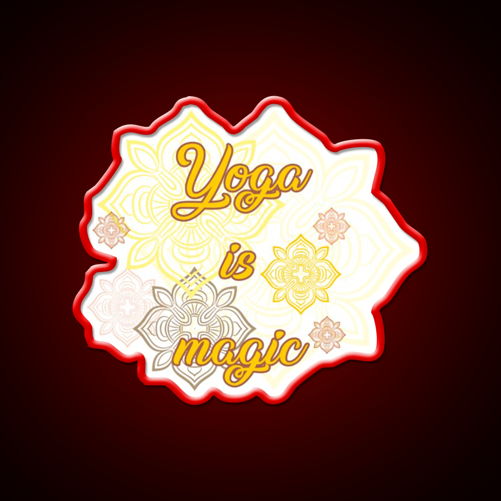 Yoga Is Magic Yoga Led Neon Sign For Wellness Space Rgb Color - Shineneon