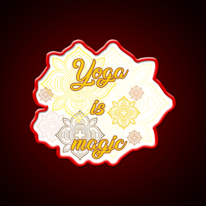 Yoga Is Magic Yoga Led Neon Sign For Wellness Space Rgb Color - Shineneon
