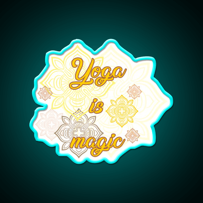 Yoga Is Magic Yoga Led Neon Sign For Wellness Space Rgb Color - Shineneon