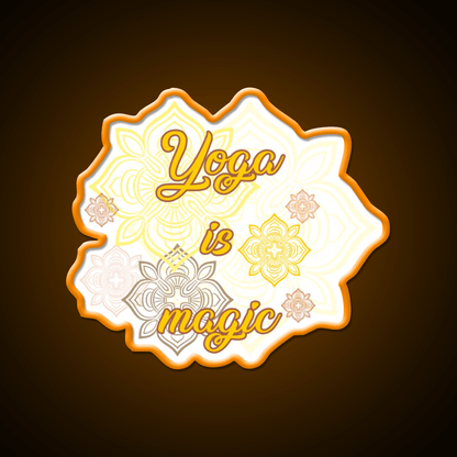 Yoga Is Magic Yoga Led Neon Sign For Wellness Space Rgb Color - Shineneon