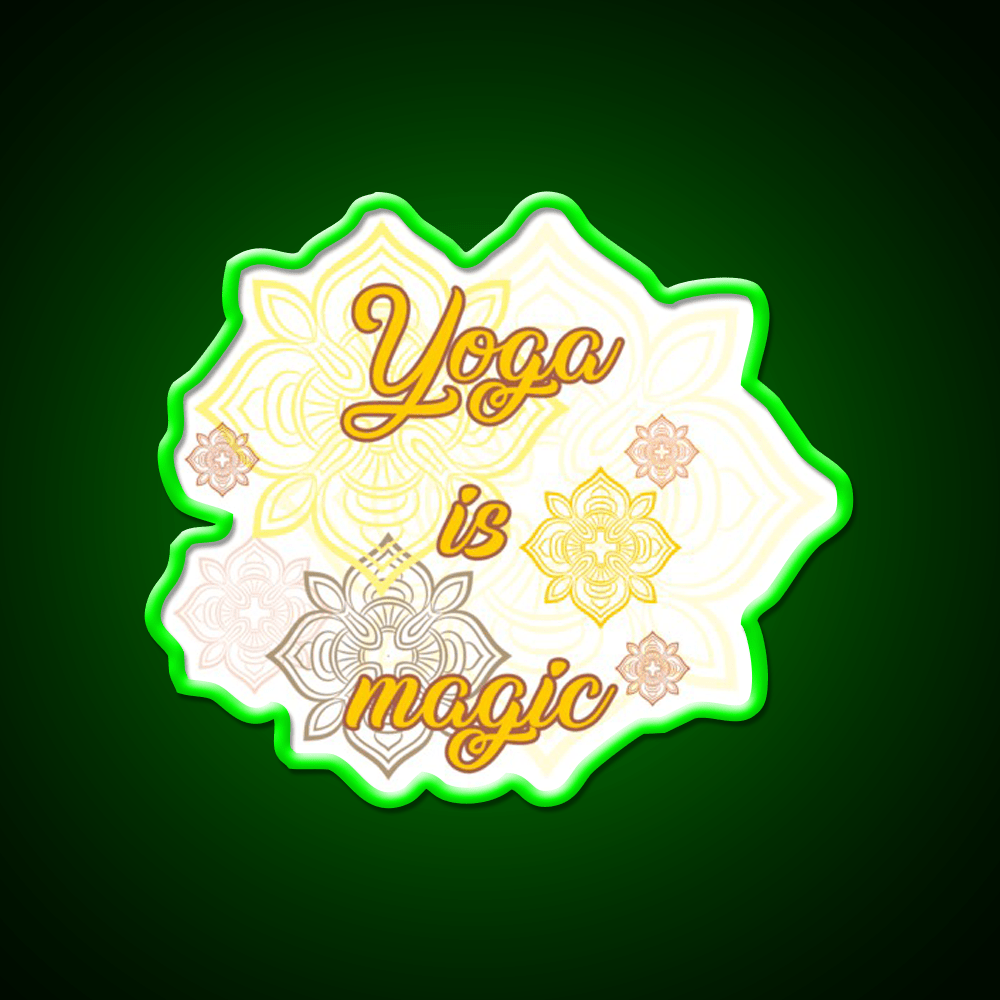 Yoga Is Magic Yoga Led Neon Sign For Wellness Space Rgb Color - Shineneon