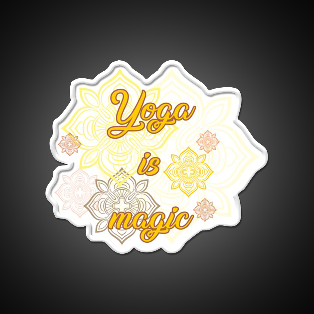 Yoga Is Magic Yoga Led Neon Sign For Wellness Space Rgb Color