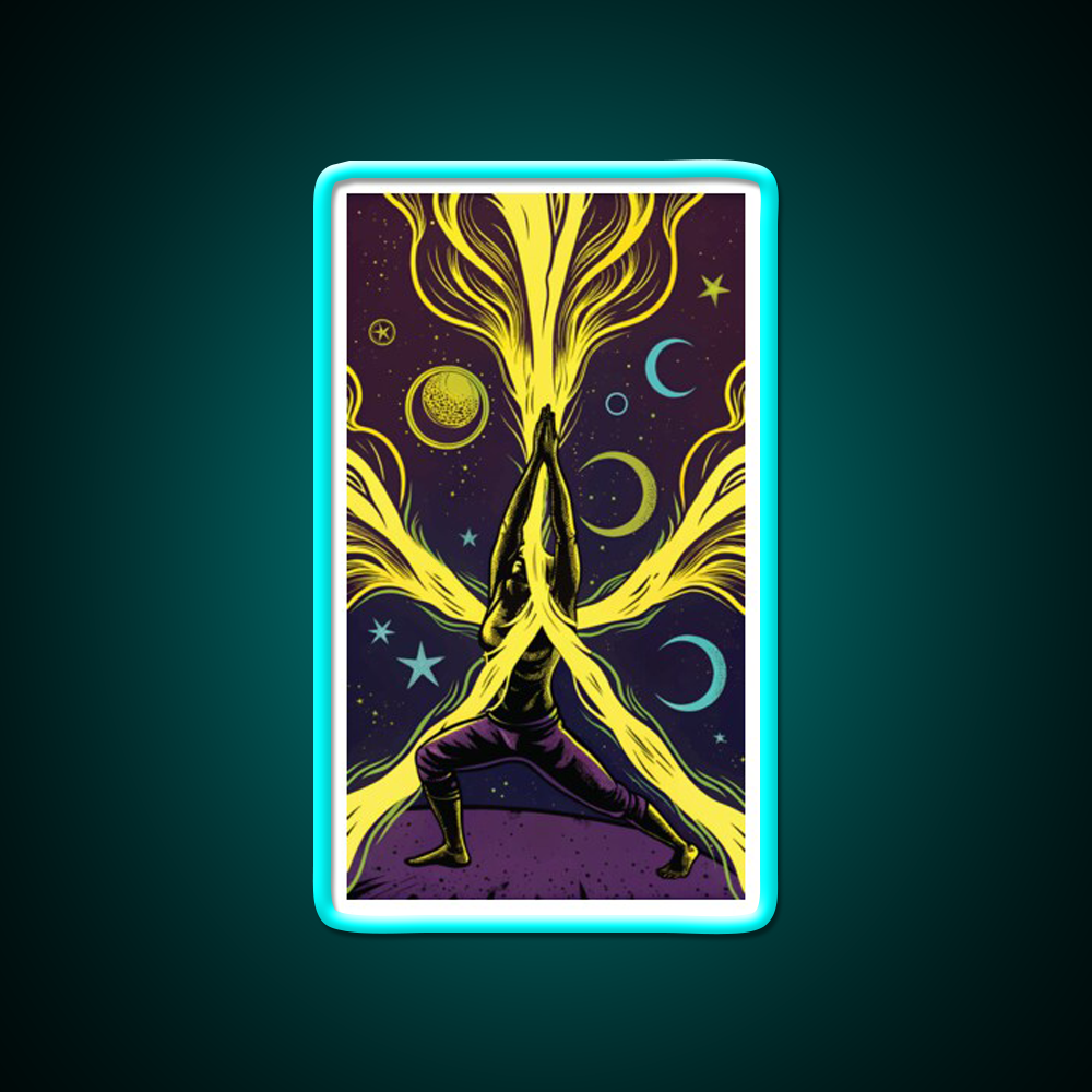 Yoga Led Neon Sign For Wellness Space Art For Yoga Lovers Rgb Color