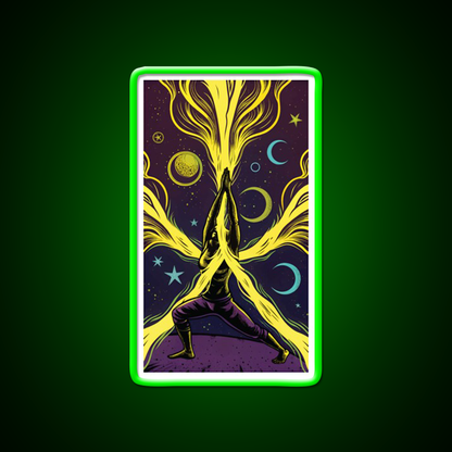 Yoga Led Neon Sign For Wellness Space Art For Yoga Lovers Rgb Color