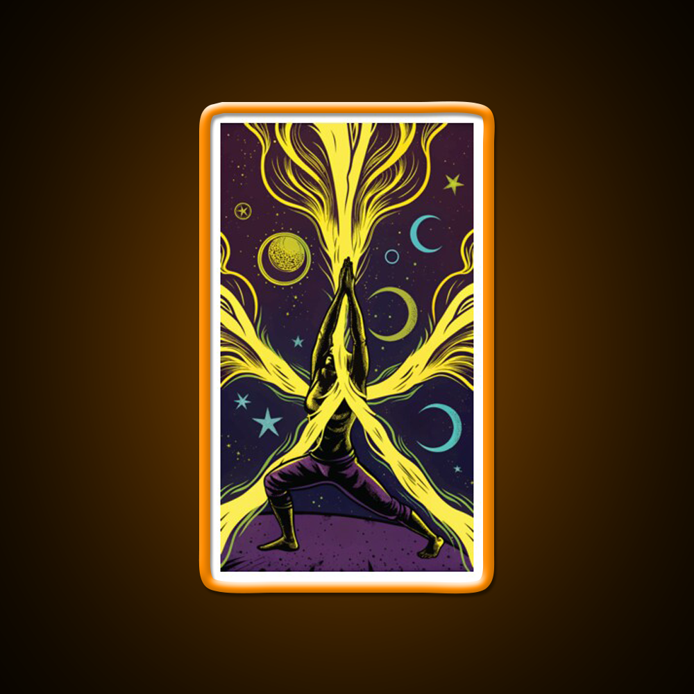 Yoga Led Neon Sign For Wellness Space Art For Yoga Lovers Rgb Color