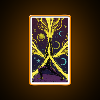 Yoga Led Neon Sign For Wellness Space Art For Yoga Lovers Rgb Color