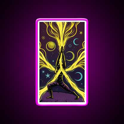 Yoga Led Neon Sign For Wellness Space Art For Yoga Lovers Rgb Color