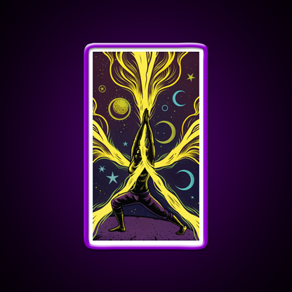 Yoga Led Neon Sign For Wellness Space Art For Yoga Lovers Rgb Color