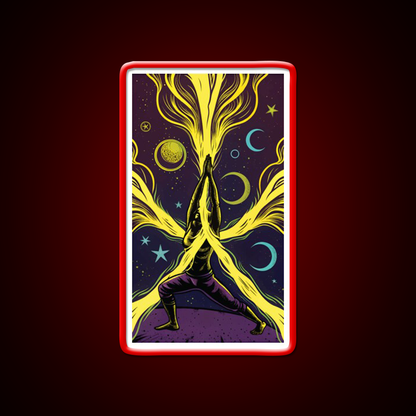 Yoga Led Neon Sign For Wellness Space Art For Yoga Lovers Rgb Color