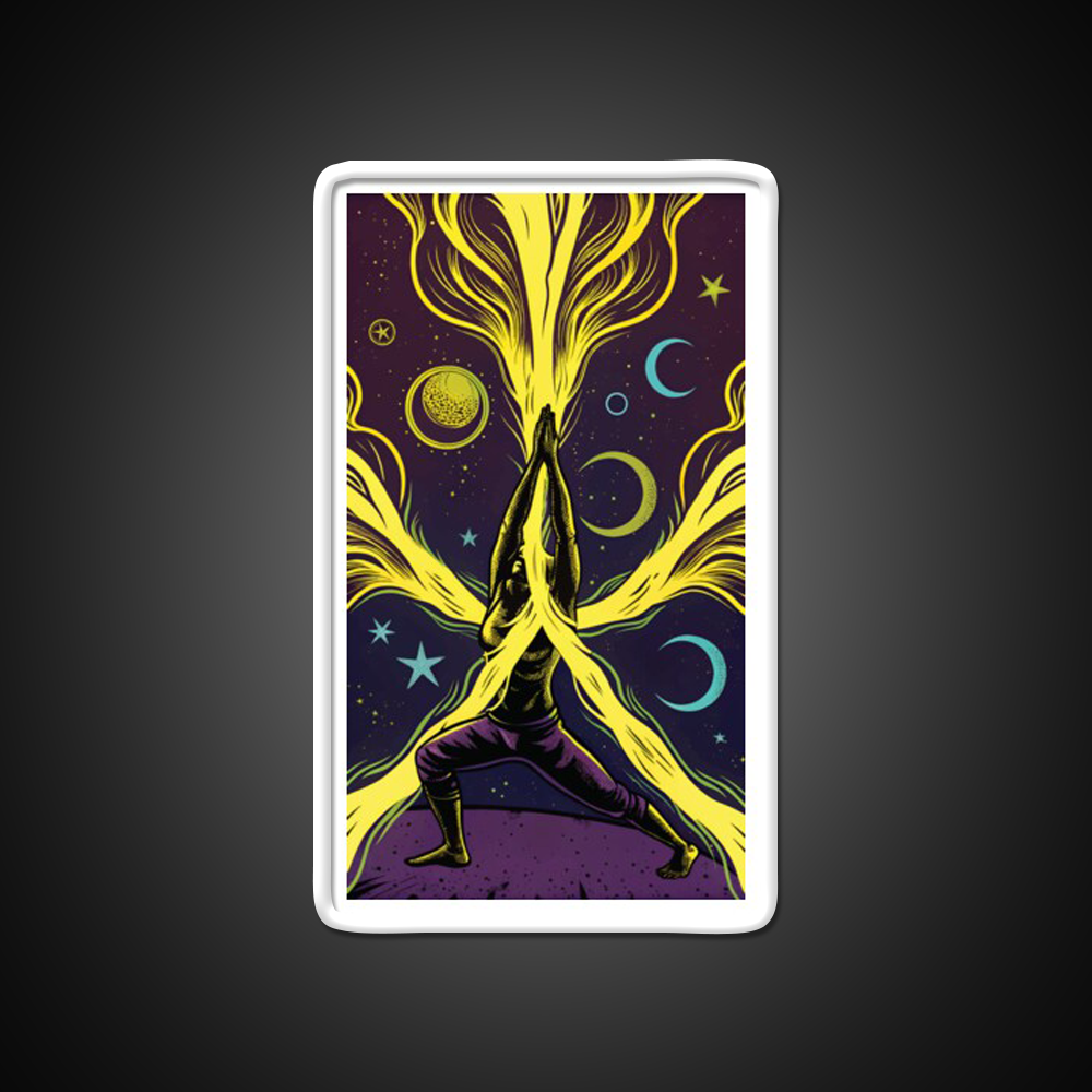 Yoga Led Neon Sign For Wellness Space Art For Yoga Lovers Rgb Color