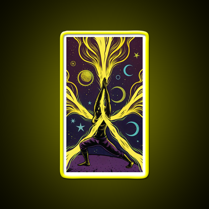 Yoga Led Neon Sign For Wellness Space Art For Yoga Lovers Rgb Color