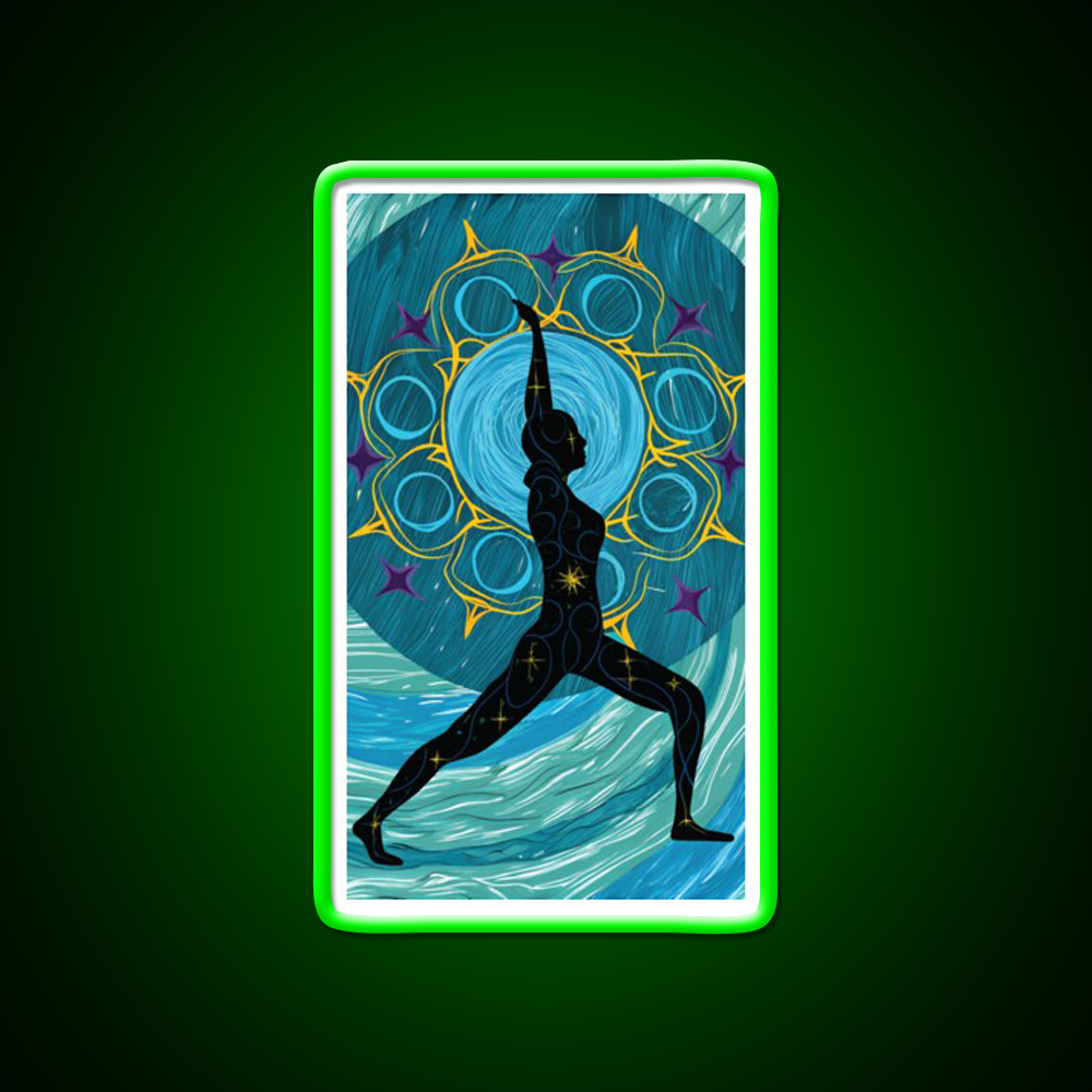 Yoga Led Neon Sign For Wellness Space For Yoga Lover Rgb Color