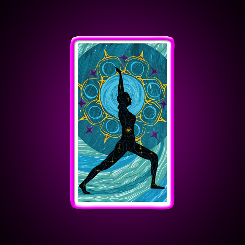 Yoga Led Neon Sign For Wellness Space For Yoga Lover Rgb Color