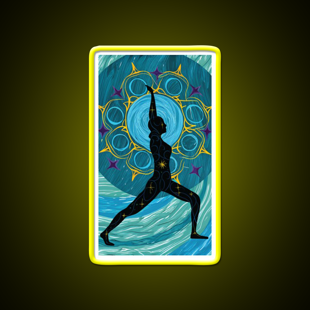 Yoga Led Neon Sign For Wellness Space For Yoga Lover Rgb Color