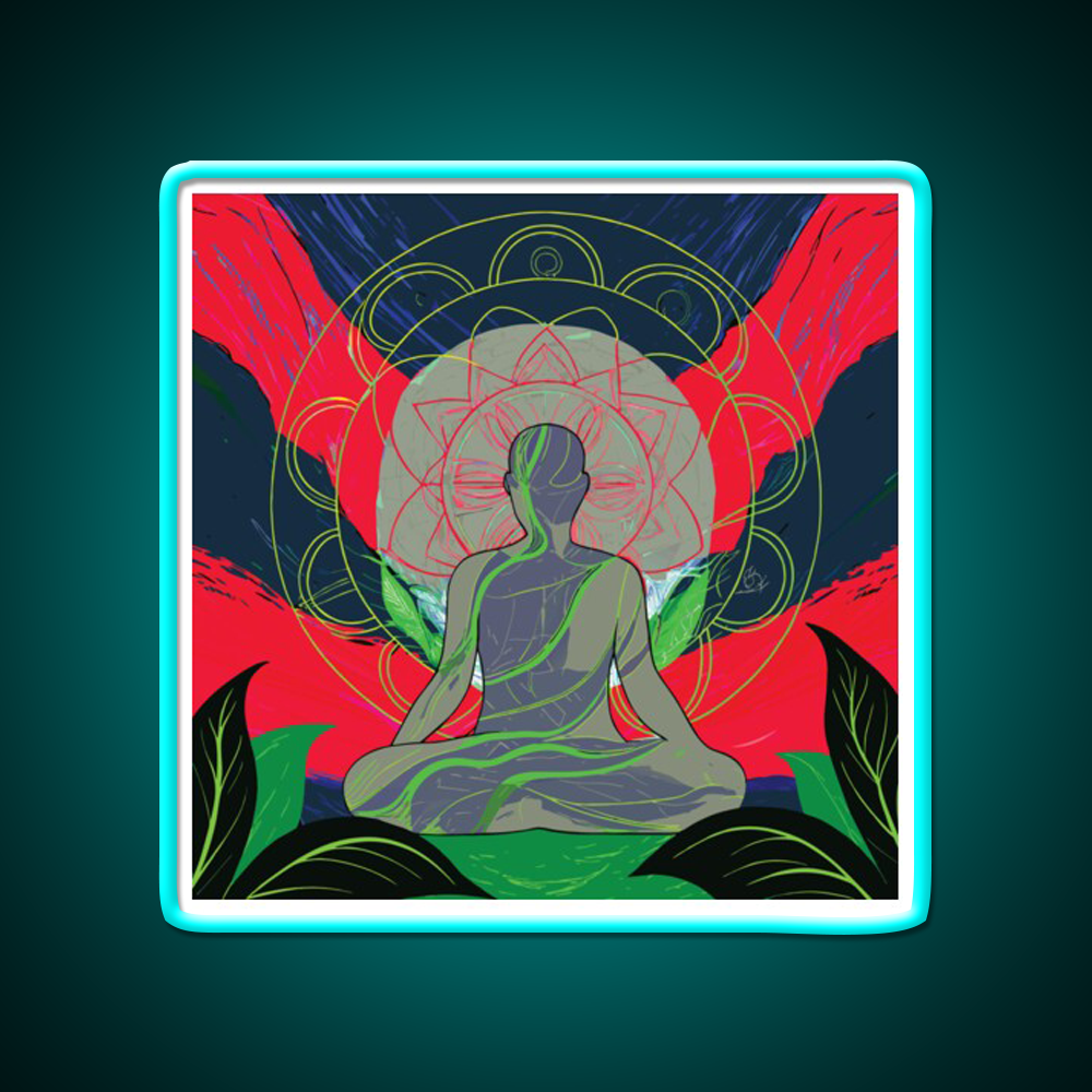 Yoga Led Neon Sign For Wellness Space For Yogis Rgb Color