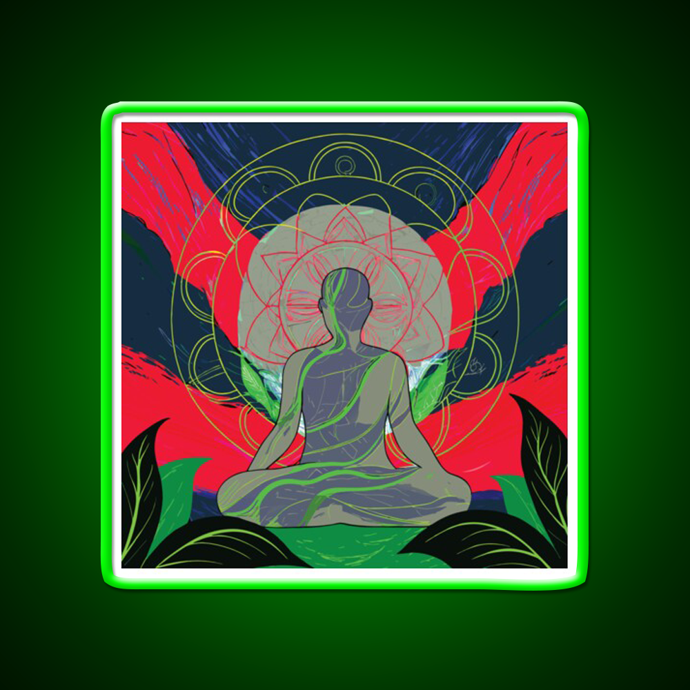 Yoga Led Neon Sign For Wellness Space For Yogis Rgb Color