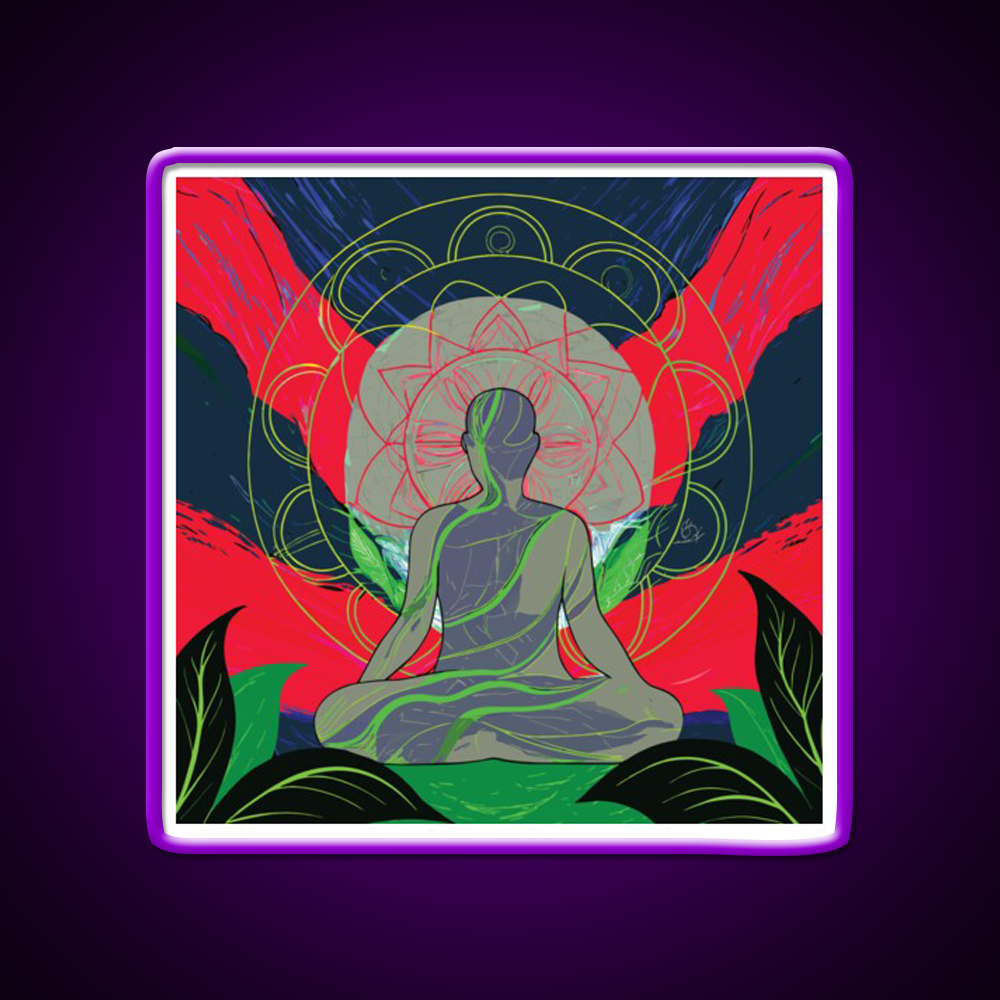 Yoga Led Neon Sign For Wellness Space For Yogis Rgb Color