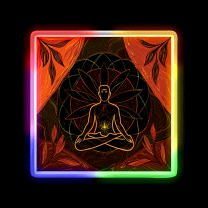 Yoga Led Neon Sign For Wellness Space Rgb Color