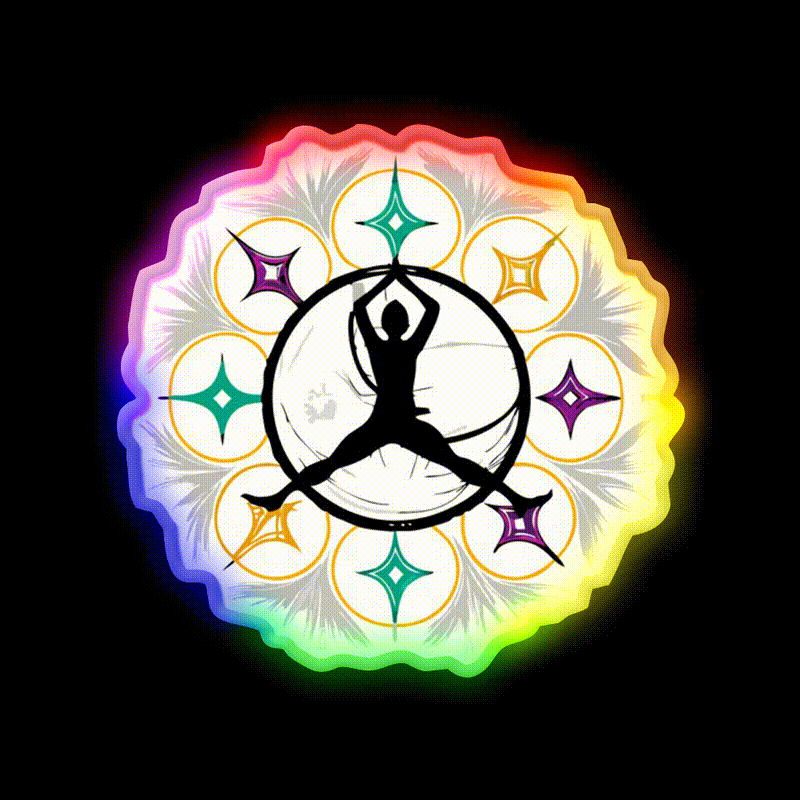 Yoga Led Neon Sign For Wellness Space Led Signage Rgb Color