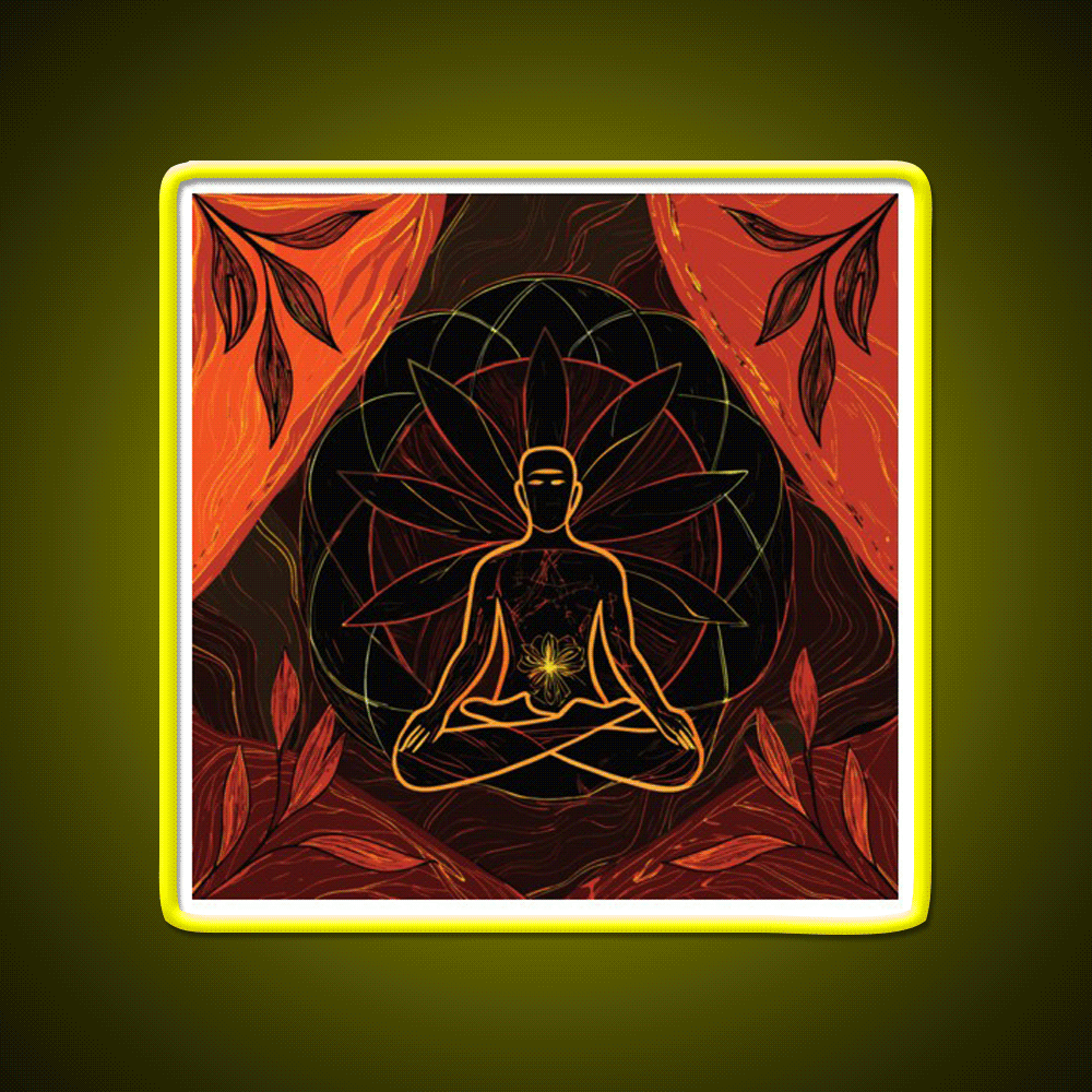 Yoga Led Neon Sign For Wellness Space Rgb Color