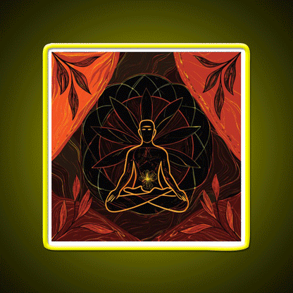 Yoga Led Neon Sign For Wellness Space Rgb Color