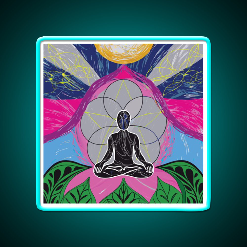 Yoga Led Neon Sign For Wellness Space Wall Sign Rgb Color