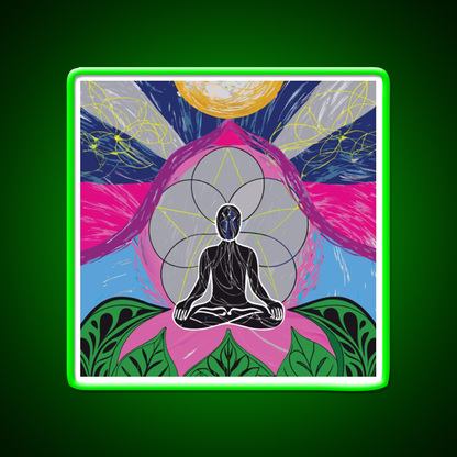 Yoga Led Neon Sign For Wellness Space Wall Sign Rgb Color