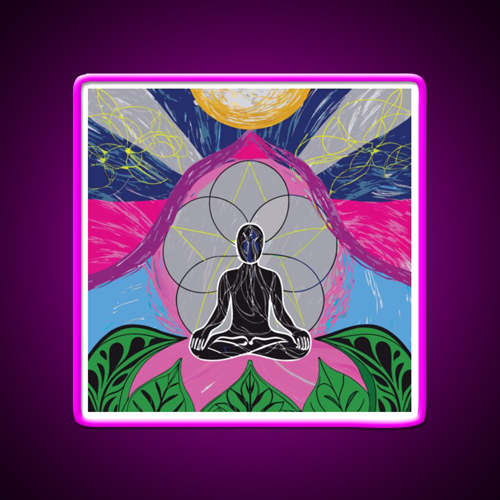 Yoga Led Neon Sign For Wellness Space Wall Sign Rgb Color