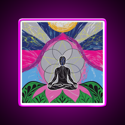 Yoga Led Neon Sign For Wellness Space Wall Sign Rgb Color