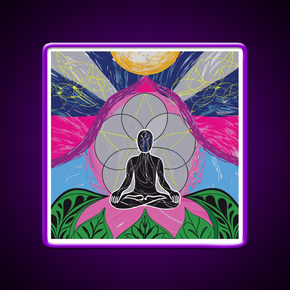 Yoga Led Neon Sign For Wellness Space Wall Sign Rgb Color