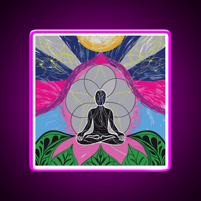 Yoga Led Neon Sign For Wellness Space Wall Sign Rgb Color - Shineneon