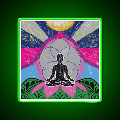 Yoga Led Neon Sign For Wellness Space Wall Sign Rgb Color - Shineneon