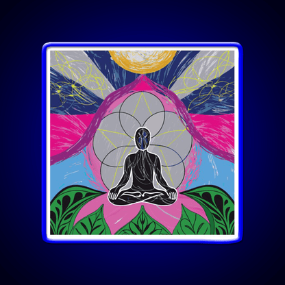 Yoga Led Neon Sign For Wellness Space Wall Sign Rgb Color - Shineneon