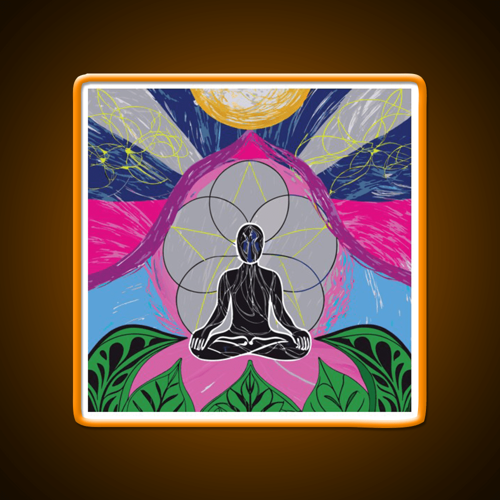 Yoga Led Neon Sign For Wellness Space Wall Sign Rgb Color - Shineneon