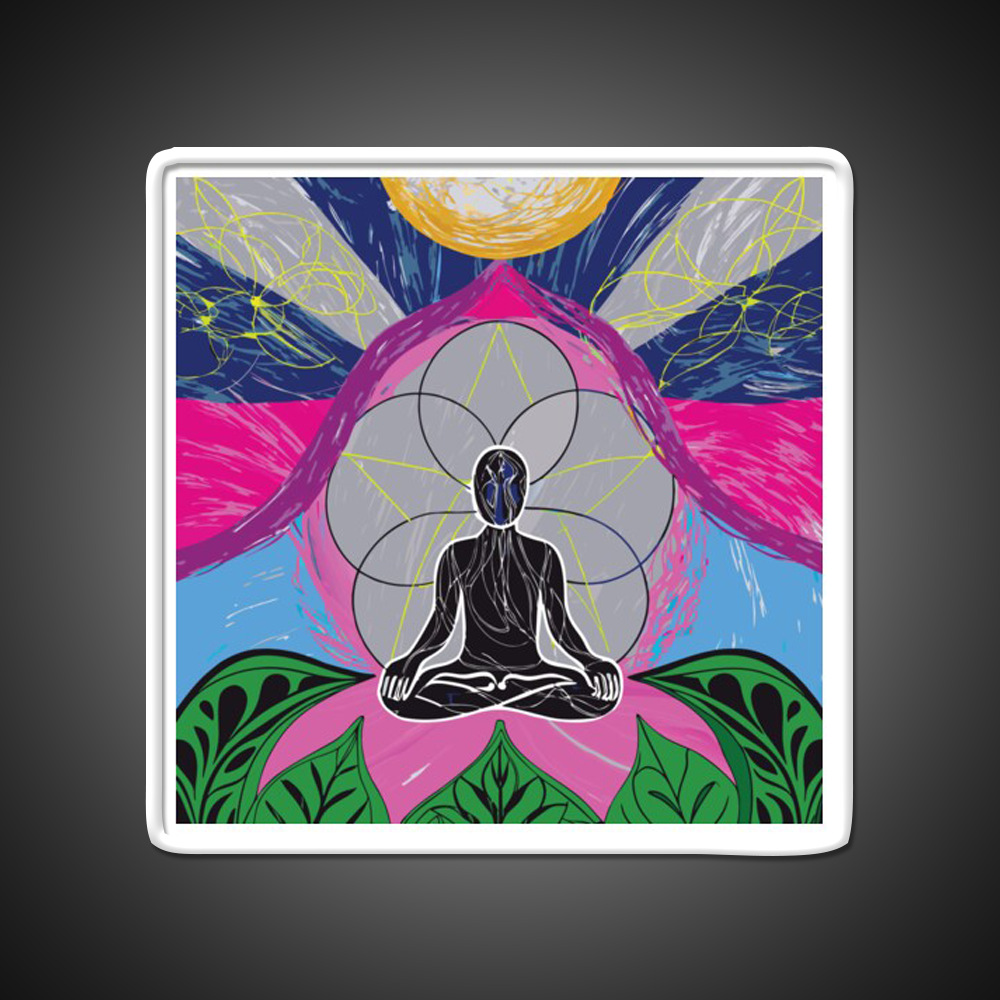 Yoga Led Neon Sign For Wellness Space Wall Sign Rgb Color