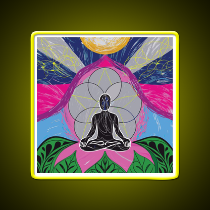 Yoga Led Neon Sign For Wellness Space Wall Sign Rgb Color