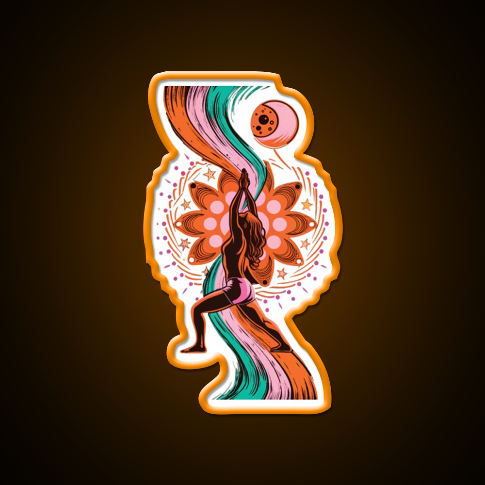 Yoga Led Neon Sign For Wellness Space Yoga Inspired Led Sign Rgb Color