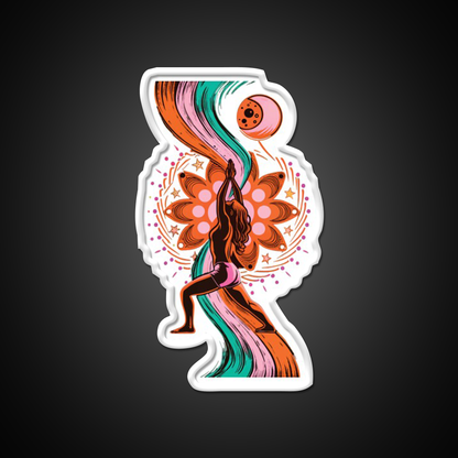 Yoga Led Neon Sign For Wellness Space Yoga Inspired Led Sign Rgb Color