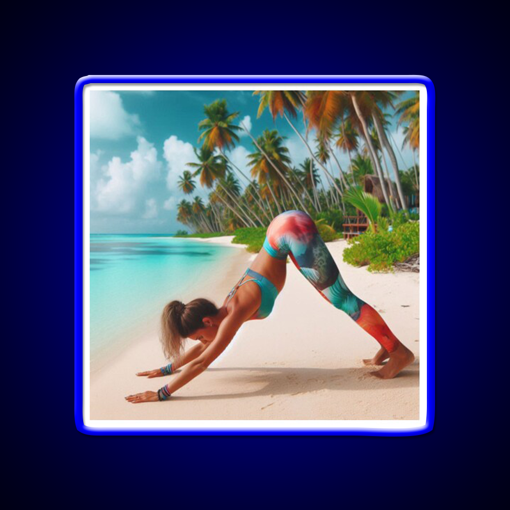 Yoga Led Neon Sign For Wellness Space Yoga Studio Home Gym Rgb Color