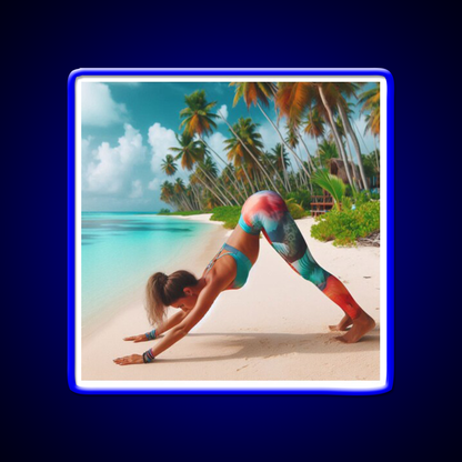 Yoga Led Neon Sign For Wellness Space Yoga Studio Home Gym Rgb Color