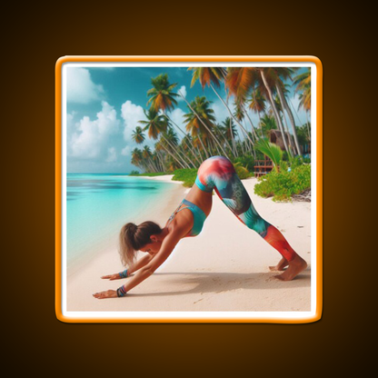 Yoga Led Neon Sign For Wellness Space Yoga Studio Home Gym Rgb Color